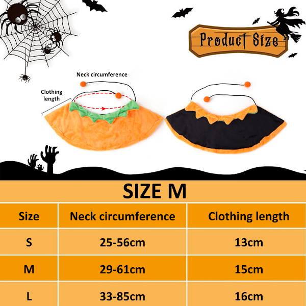 1 Set Lemmikkieläinten Kääntyvät Viitat Halloween Kurpitsa Kaksipuoliset Käytettävät Koiran Viitat Lemmikkieläinten Kissat Söpö Halloween Korut