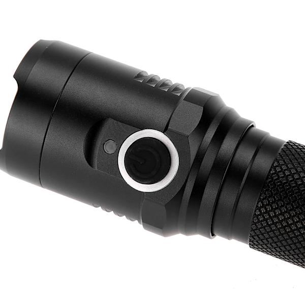 1000LM USB Genopladelig IPX-6 Vandafvisende Lommelygte Led Lys Lommelygte Fakkel Indendørs Udendørs