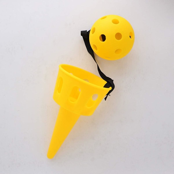 2 Set Koppar och Bollspel Mini Fånga Boll Leksak Bollfångande Koppar Hand-Öga Koordination Pedagogisk Leksak för Småbarn Barn Festfavorit