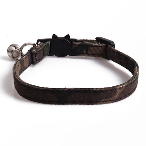 Hundekrave - Stærkt blødt materiale og læder camouflage krave til små og mellemstore hvalpe