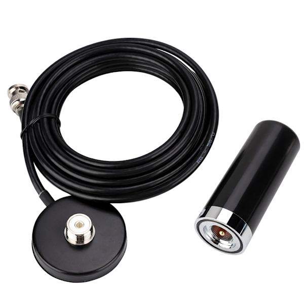 Mobilradioantenn för fordon/bil VHF/UHF Dubband BNC Hankontakt Magnetisk Basmontering