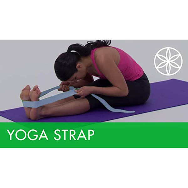 Yoga-stropp  Atletisk strekkbånd med justerbar metall-D-ring spenneløkke
