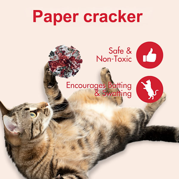 20 st skrynkliga bollar kattleksak boll kattunge tränings kattunge leksak papper boll