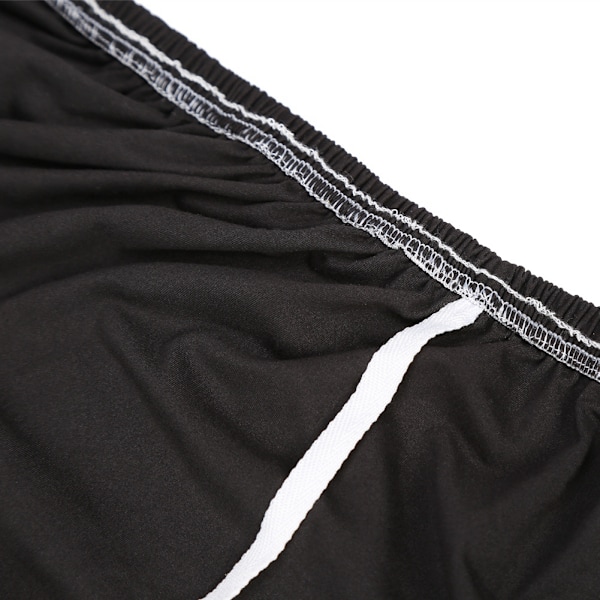 Sofa Stretchbetræk Elastisk Stof Hjemmesofabeskytter Tre-Sæders Sort 190~230cm