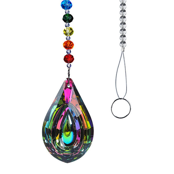 Riippuva pallo, chakra-prisma-pallo feng shui -koriste, sateenkaari