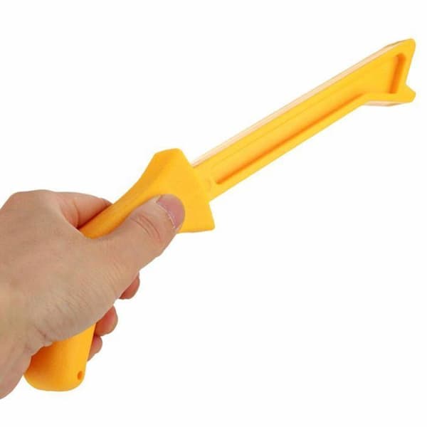Gul ABS-sikkerhedsskubber til sav - ergonomisk skubber