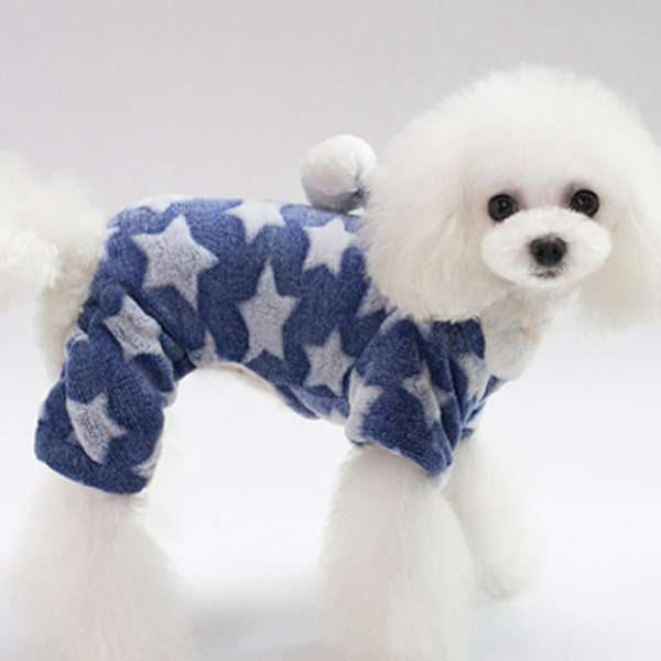 Pet Star Fleece Hund Varm Kläder i Höst och Vinter Husdjur Hem Fleece