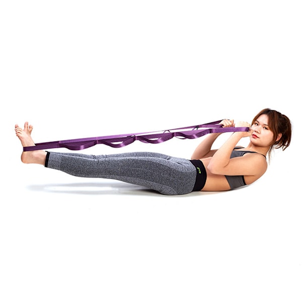 Yogastrap, Stretchband, Rehab, Multi-Loop Strap, Icke-elastisk Träningstrap för Pilates, Dans