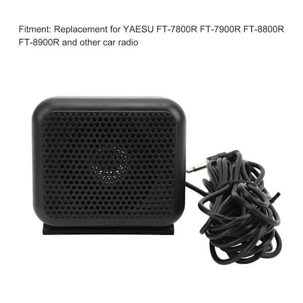 Universal Bil Mini Ekstern Højttaler To-vejs Radio Højttaler Udskiftning til YAESU FT‑7800R FT‑7900R FT‑8800R FT‑8900R