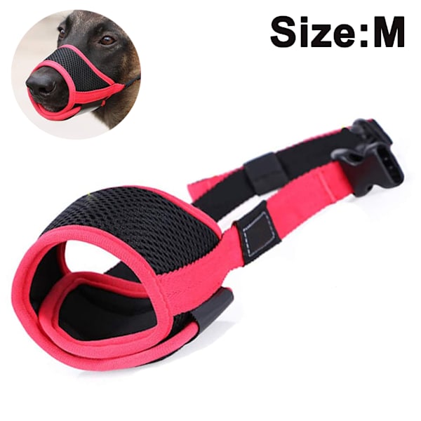 Hundmunstycke Nylon Mjukt Munstycke Anti-Biting Barking Säker, Mesh Andningsbar Husdjur Munskydd för Små Medelstora Stora Hundar