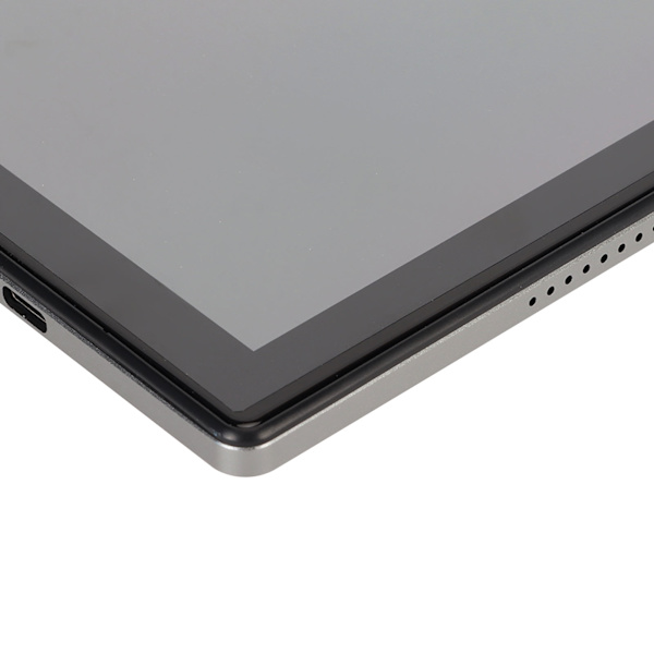 2-i-1 10,1 Tums surfplatta för Android 12 8-kärnig CPU 8 GB 256 GB 5G WiFi 4G samtalstablett med tangentbordsfodral 100‑240V Grå EU-kontakt