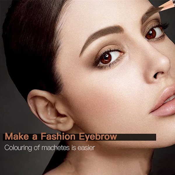 12 stk. Sorte Øjenbryn Eyeliner Blyanter Makeup Pen, Vandfast Øjenbryn Blyant, Langvarig Farve Øjenbryn Gel Pen, Øjenbryn Farveblyanter