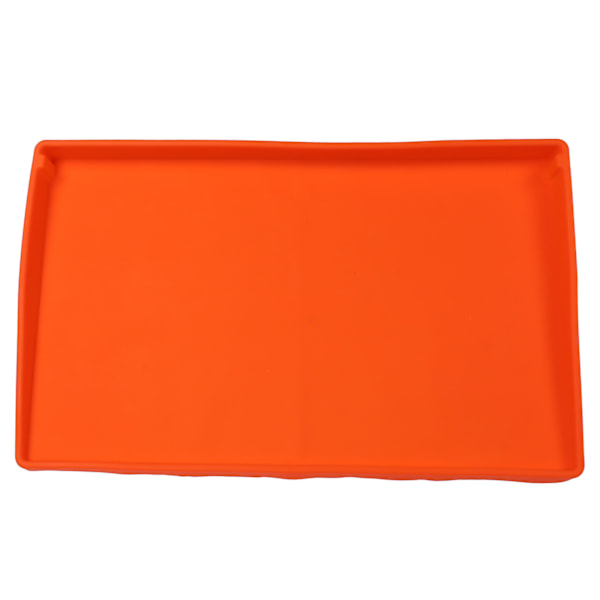 Orange Griddle Mat Udendørs BBQ Varmebestandig Foldbar Silikon Griddle Top Beskyttelsesdæksel Mat 28in