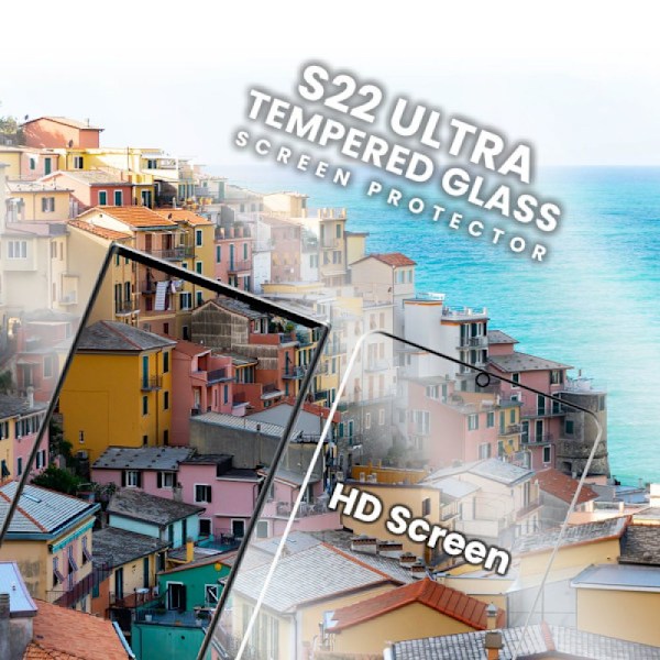 Samsung S22 ULTRA - 9H Karkaistu Lasi - 3D Super Laatu