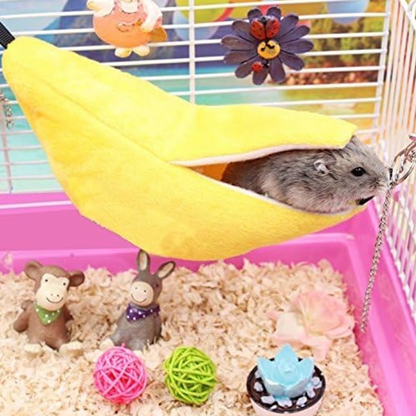Hamster Seng Hus Hengekøye Smådyr Varmt Seng Hus Bur Rede Hamster Tilbehør for Sukkersklie Hamster Småfugl Kjæledyr