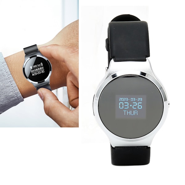 S8 Röstinspelningsklocka HD Brusreducering MP3-funktion Filkryptering Automatisk Spara Röstaktiverad inspelare för föreläsning 8GB