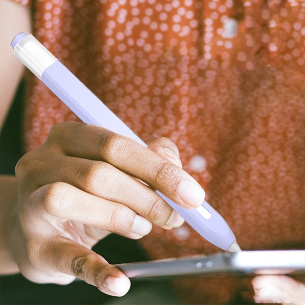 Skyddande mjukt silikonskinn, kompatibelt med Apple Pencil 2:a generation, gelétransparent färg