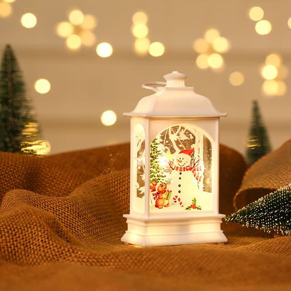 Julelykt med glitter, jul til hjemmedekorasjon White