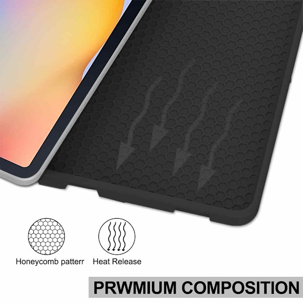 Tablett Bluetooth-tangentbord med fodralset för Samsung S6 Lite P610/P610 med skärmstorlek 10,4 tum