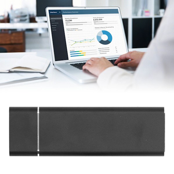 USB C SSD-hölje M.2 NGFF Hög Hastighetsöverföring USB3.0 5Gbps USB 3.1 10Gbps Typ C Metall SSD-hölje för Dator Svart
