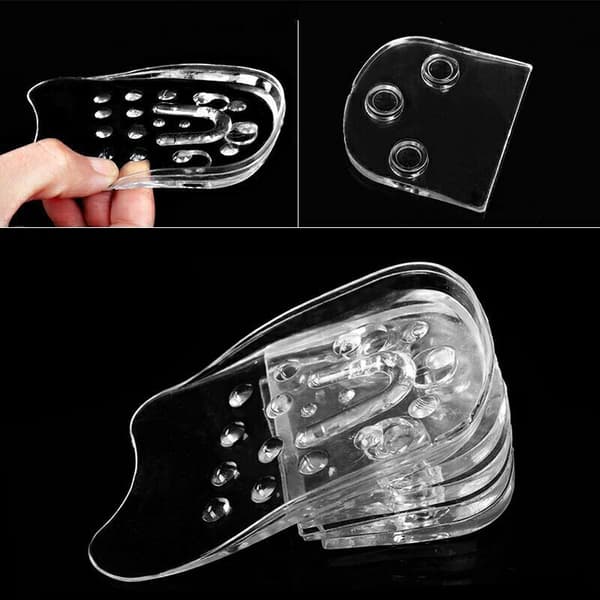 Washable and Reusable Adjustable 5-Layer Height Increasing Insoles, Silicone Heel Cushion Inserts for Men and Women