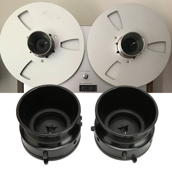 1 Par 10 Tums Öppnare Polerad Aluminiumlegering Universal NAB Nav Adaptrar för Studer ReVox för Akai för Teac