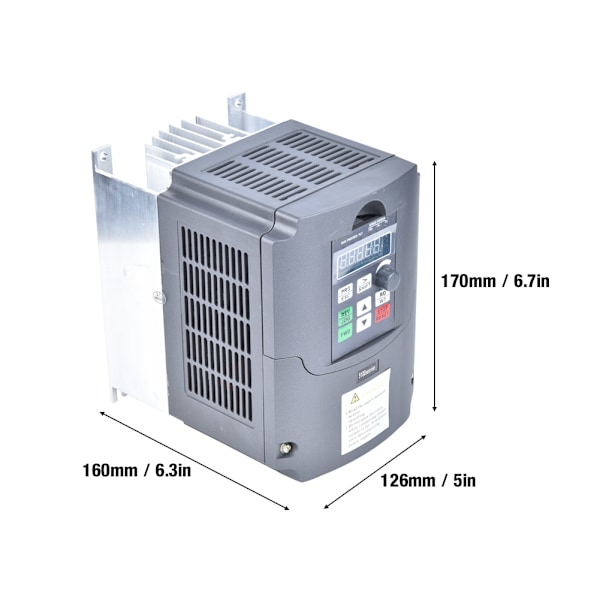 Solcelle Vandpumpe Inverter DC til AC Fotovoltaisk Generator Frekvensomformer (2,2KW)