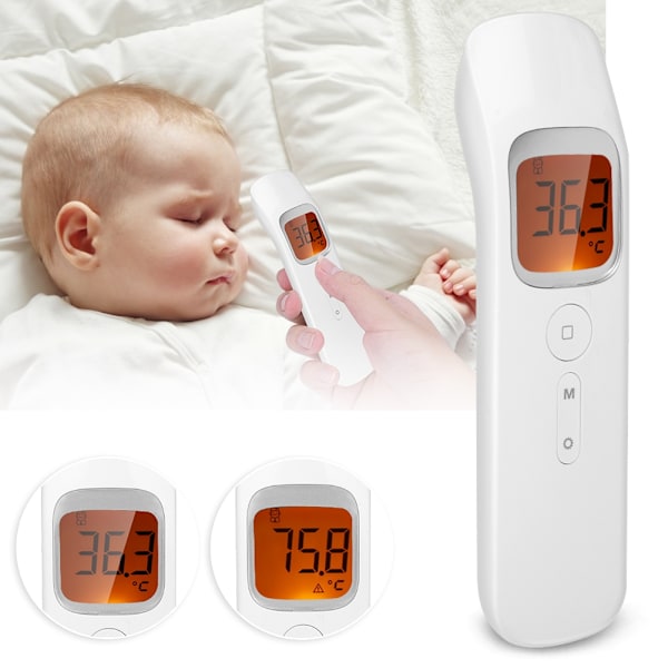 Digital Infraröd Termometer Kontaktlös Noggrann LCD-Display Temperaturmätare