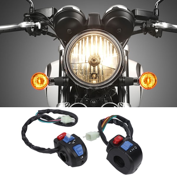 Par med 7/8 tommers styrespakbryter for høy/lav stråle blinklys horn tåkelys erstatning for Honda