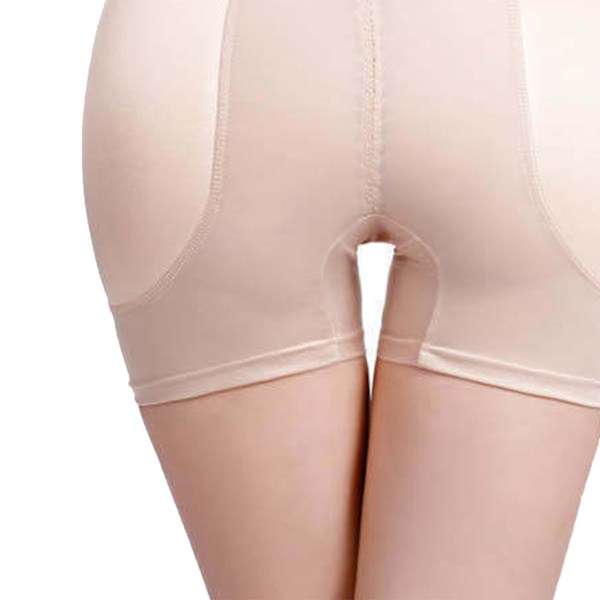 Höftlyftande Padded Enhancer för Kvinnor Sömlös Plump Crotch Stretchig Andningsbar Butt Padded Underkläder Hudfärg M
