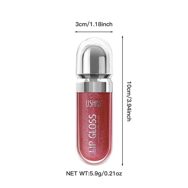 Long-lasting waterproof mirror-like finish with fine shimmer, pearlescent waterproof liquid lip gloss UC089