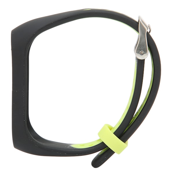 Smart Armband Smartwatch Armband Loop Armband Strap Tvåfärgad Anti-Förlust för Xiaomi Mi Band 6 5 NFC (Svart Grön)