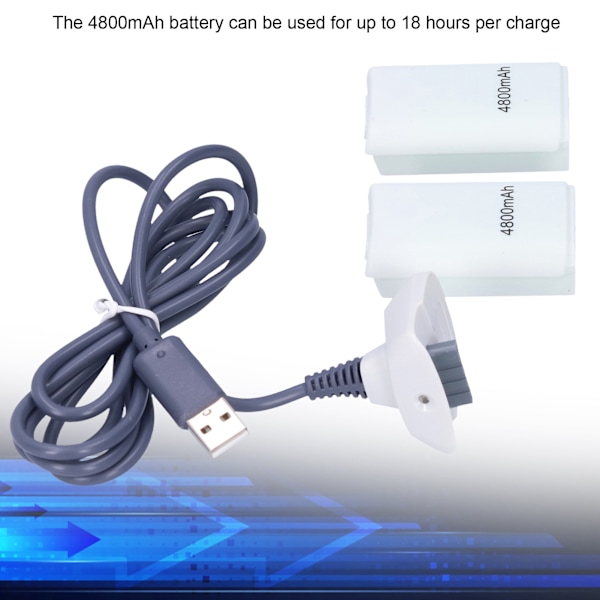 RF‑1310S 3-i-1 NIMH-batteri 4800mAh med laddningskabel för X‑360 trådlös handkontroll