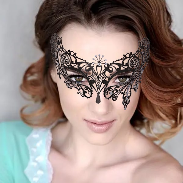 Maskeradmask för kvinnor, festkvällsbalmask bar kostymaccessoar, retromasker