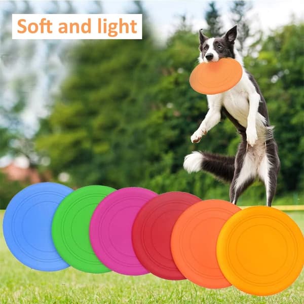 Hundefrisbee 6-pak interaktivt frisbeelegetøj til små hunde til styrketræning