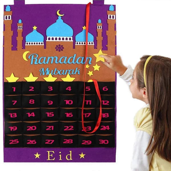 Eid Ramadan Mubarak -joulukalenteri, jossa 30 tähtitarraa