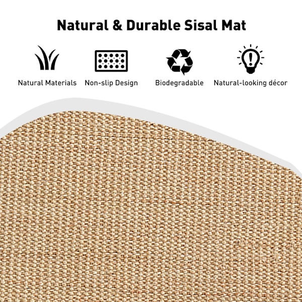 Kattekradsematte af naturlige sisal - Kattekradsematte - Kattekradsematte tæppe