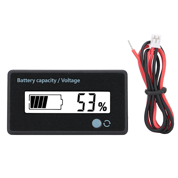 GY-6GD PCB HTN Batterikapacitetsmonitorindikator LCD-display med blinkande larm 12-84V Vit