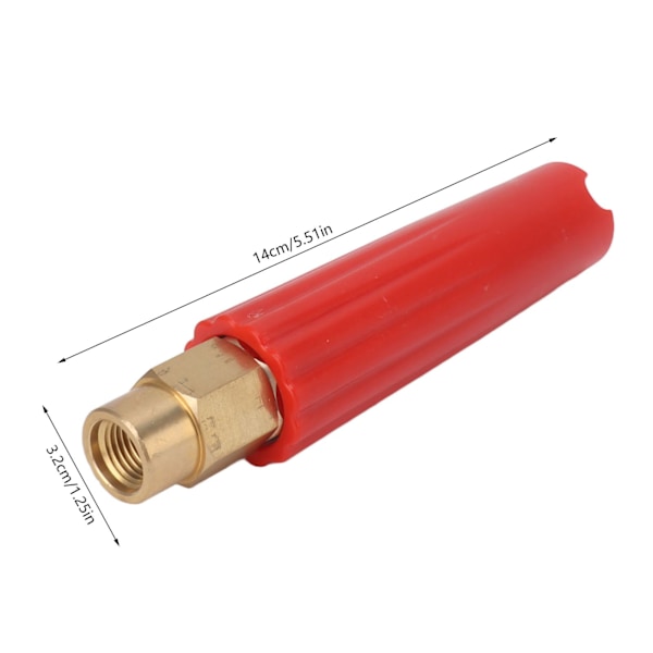 Messing Slange Dysesæt Justerbar Twist Slange Dysesæt Heavy Duty Have Roterende Slange Dysesæt Trykvasker Dysesæt 1/4 Skrueforbindelse