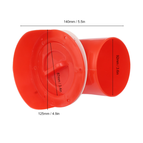 Fjerkræ Foderporte Kit Auto Stor Diameter Regnsikkert Praktisk Tyngdekraft Foder Kit til Spande