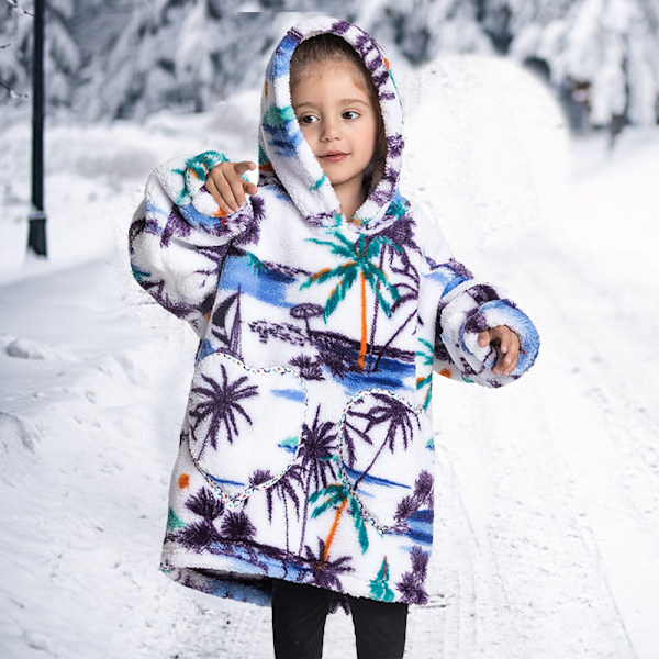 Barnfilt Hoodie för Flickor, Filt för Barn, Filt Hoodie Tröja Födelsedagspresenter för Tonåring Pojke Present
