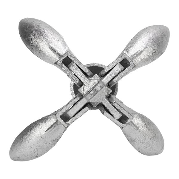 Universal Bådanker Foldbar Grapnel af Kulstofstål 1,5 kg/3,31 lb med 20 m Tov til Marine