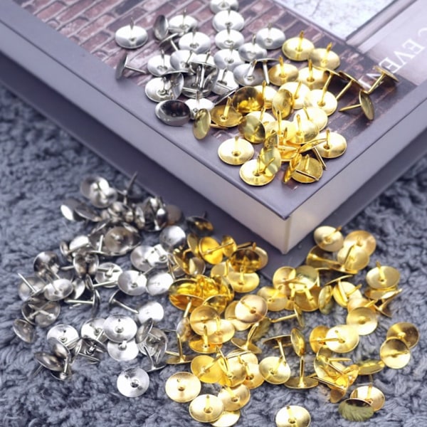 Farvede Tommelfinger-Knapper 400-pak, Farvede Plastik Runde Push Pins Dekorative Knapper til Korktavle