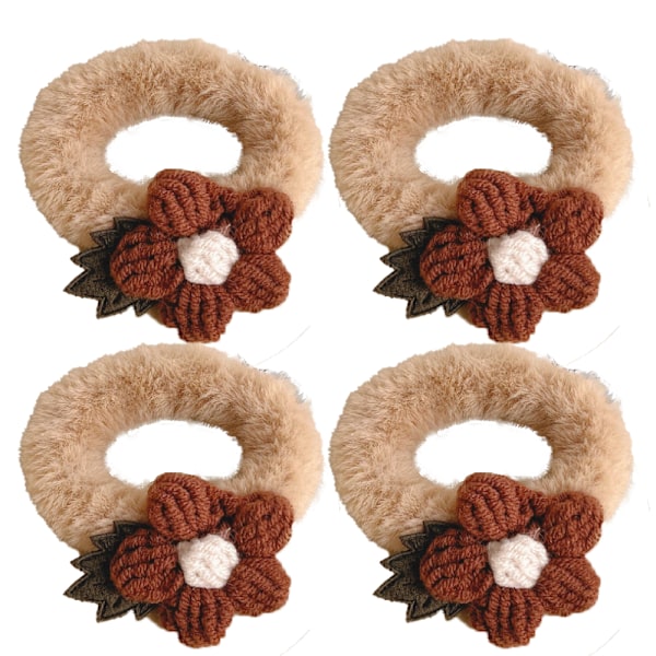 Terry Klud Elastisk Strækbar Fuzzy Bred Tyk Hårbånd Scrunchies Bånd Ring