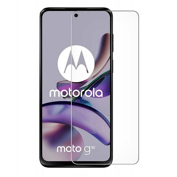 Moto G53, Härdat Glas, Transparent