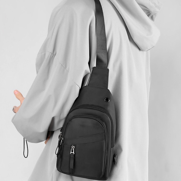 Bröstväska Messenger Bag Mode Casual Axelväska Multifunktionell Bröstväska