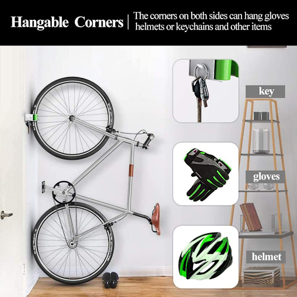 Cykelparkeringsspänne Väggmontering Mountainbike Landsvägscykel Vertikal Förvaring Hållare Clip Cykel Display Stativ Spännen MTB Cykel