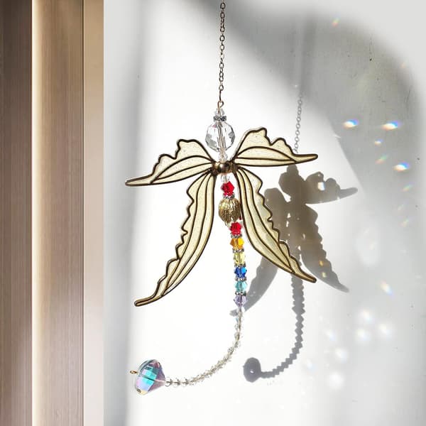Dragonfly Crystal Suncatcher Hanging Decoration - Hanging Rainbow[TT]