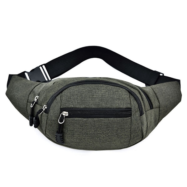Stor Fanny Pack for Kvinner Plus Size Svart Fanny Pack, Skulderveske med Justerbare Belte Stropper Stilig Reise Vandring Gå Belteveske for Menn