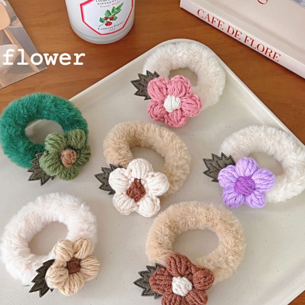 Terry Klud Elastisk Strækbar Fuzzy Bred Tyk Hårbånd Scrunchies Bånd Ring